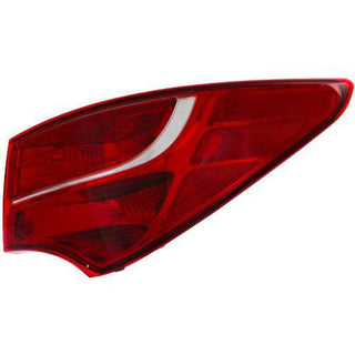 2013-2016 Hyundai Santa Fe Tail Lamp RH, Outer, Bulb Type, Sport-Capa.