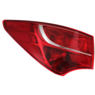 2013-2016 Hyundai Santa Fe Tail Lamp LH, Outer, Bulb Type, Sport-Capa.