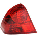 2003-2005 Honda Civic Tail Lamp LH, Outer, Lens/Housing, Sedan.