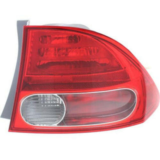 2006-2008 Honda Civic Tail Lamp RH, Outer, Assembly, Sedan.