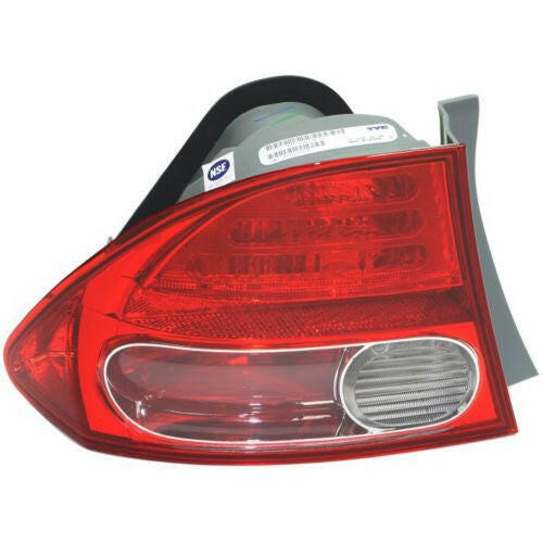 2006-2008 Honda Civic Tail Lamp LH, Outer, Assembly, Sedan.