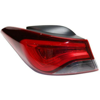 2011-2016 Hyundai Elantra Tail Lamp LH, Outer, Assembly,, Led Type, Sedan.