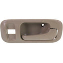 1995-1998 Honda Odyssey Front Door Handle RH, Inside, Beige, Plastic.