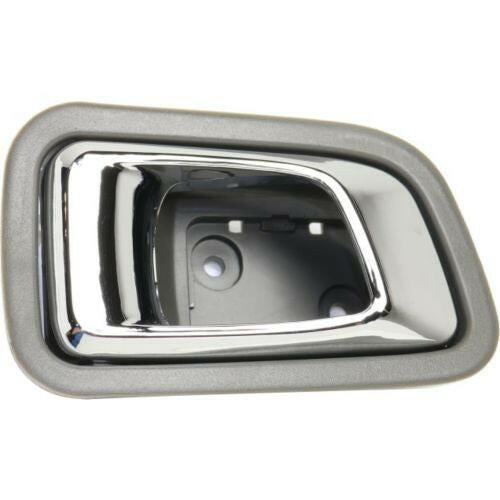 2003-2008 Honda Pilot Rear Door Handle LH, Inside, Chrome+gray, Plastic.