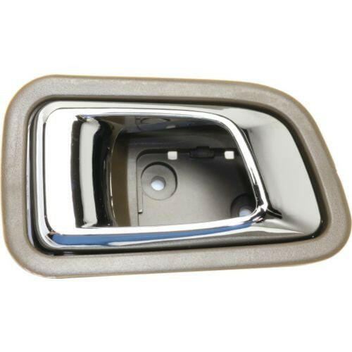 2003-2008 Honda Pilot Rear Door Handle LH, Inside, Chrome+saddle (brown).