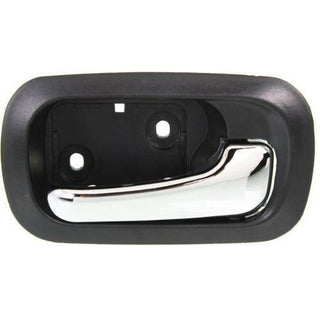 2002-2006 Honda CR-V Rear Door Handle RH, Chrome Lever/Black Housing.