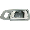 2003-2008 Honda Pilot Front Door Handle RH, Inside, Chrome+green, Plastic.
