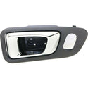 2003-2008 Honda Pilot Front Door Handle RH, Inside, Chrome+fern, Plastic.