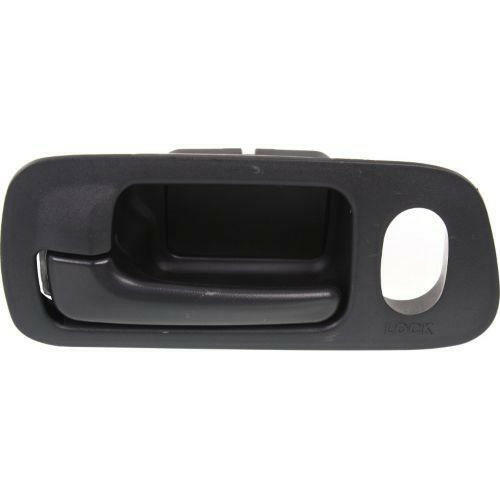 2001-2005 Honda Civic Front Door Handle LH, Black, w/Lock Hole.