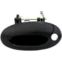 1999-2000 Hyundai Elantra Front Door Handle LH, Black, Big Key Hole.