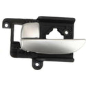 2007-2010 Hyundai Elantra Front Door Handle LH, Painted Silver Lever, Sedan.