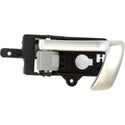 2007 Hyundai Santa Fe Front Door Handle LH, Silver-lever/gray-knob.