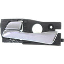 2012-2016 Hyundai Accent Rear Door Handle LH, Metal Grain Finish, Sedan/Hback.
