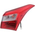 2013 Hyundai Elantra Tail Lamp RH, Outer, Assembly, Bulb Type, To 9-6-12.