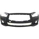2014-2015 Audi Q50 Front Bumper Cover, Primed, With Out Object Sensors.