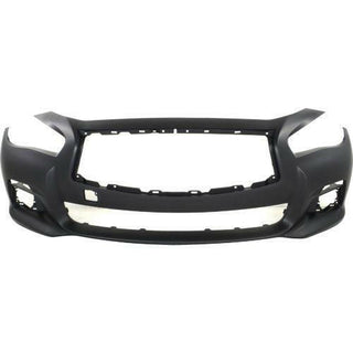 2014-2015 Audi Q50 Front Bumper Cover, Primed, With Out Object Sensors.