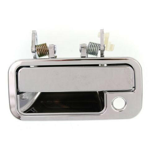 1988-1995 Isuzu Pickup Front Door Handle LH, All Chrome, Metal Lever+plastic Hsg..