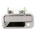 1988-1995 Isuzu Pickup Front Door Handle LH, All Chrome, Metal Lever+plastic Hsg..