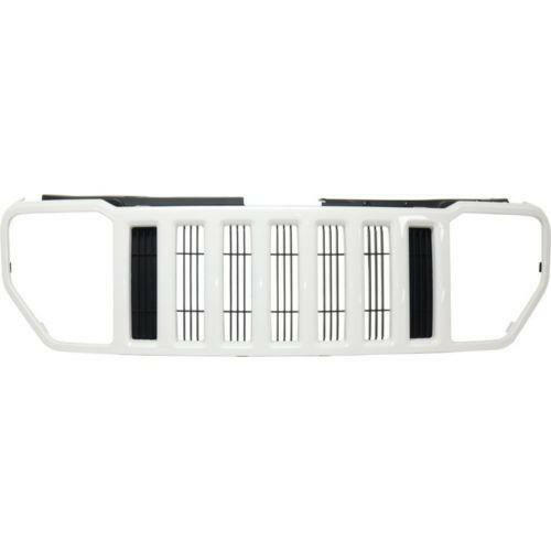 2009-2011 Jeep Liberty Grille, Painted-White Shell/Textured Insert-CAPA.