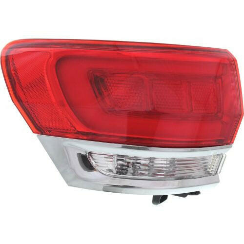 2014-2015 Jeep Cherokee Tail Lamp LH, Outer, Assembly, W/o Gray Trim-Capa.