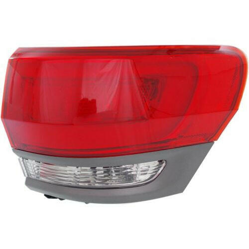 2014-2015 Jeep Cherokee Tail Lamp RH, Outer, Exc Srt, w/Gray Trim.