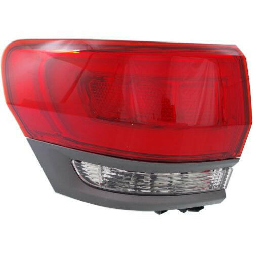 2014-2015 Jeep Cherokee Tail Lamp LH, Outer, Exc Srt, w/Gray Trim.