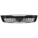 2014-2015 Kia Sorento Grille, Painted-Black, w/Chrome Molding-CAPA.