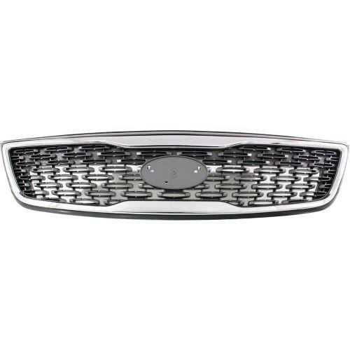2014-2015 Kia Sorento Grille, Painted-Silver, w/Chrome Molding & Sport-CAPA.