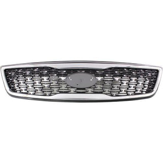 2014-2015 Kia Sorento Grille, Painted-Silver, w/Chrome Molding & Sport-CAPA - Classic 2 Current Fabrication