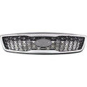2014-2015 Kia Sorento Grille, Painted-Silver, w/Chrome Molding & Sport-CAPA.