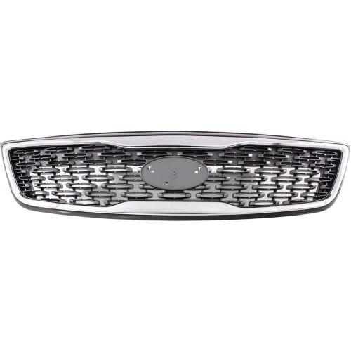 2014-2015 Kia Sorento Grille, Painted-Silver, w/Chrome Molding & Sport-CAPA - Classic 2 Current Fabrication