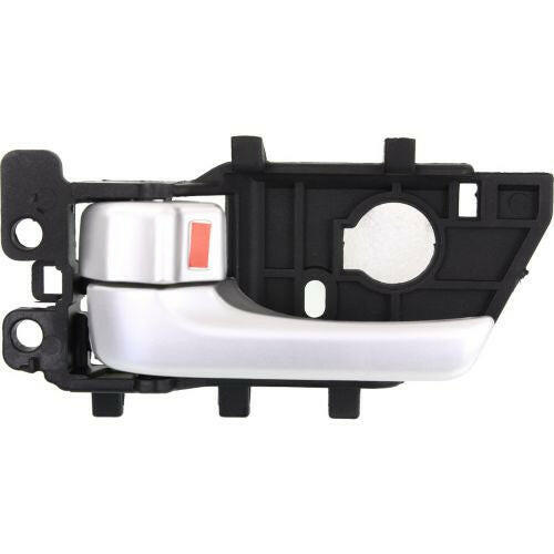 2010-2013 Kia Forte Front Door Handle LH, Inside, Painted Silver, Plastic.