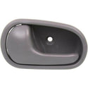 2001-2002 Kia Rio Front Door Handle LH, Inside, Gray, Plastic (=rear).