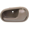 2001-2002 Kia Rio Front Door Handle RH, Inside, Oak Beige (=rear).