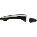 2012-2015 Kia Optima Rear Door Handle, Primed Black, W/chrome Trim.