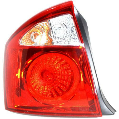 2004-2006 Kia Spectra Tail Lamp LH, Assembly, Red And Clear Lens.