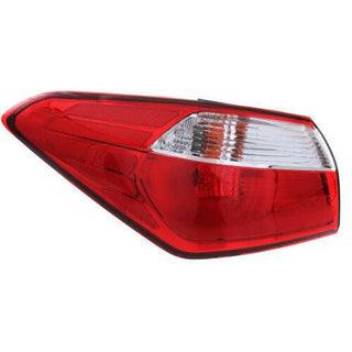 2014-2016 Kia Forte Tail Lamp LH, Outer, Halogen, Standard Type, Sedan.