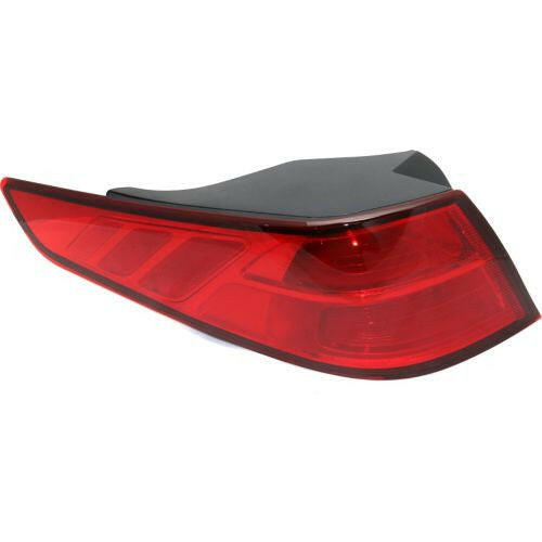 2014-2015 Kia Optima Tail Lamp LH, Outer, Assembly, Bulb Type, Exc Hybrid.