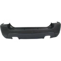 2009-2010 Kia Sportage Rear Bumper Cover, 2.7L ., w/o Luxury, w/2 Exhaust Hole.