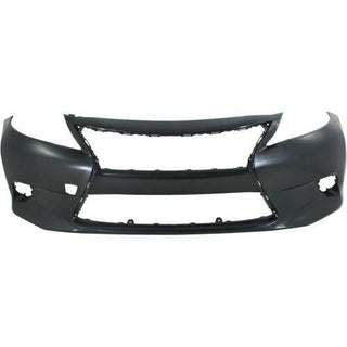 2013-2015 Lexus ES350 Front Bumper Cover, Primed, w/Out Parking Sensors.