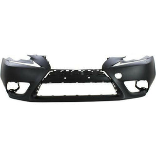 2014-2016 Lexus IS350 Front Bumper Cover, Primed, w/o F Sport Pkg and PDS, w/ HLW.