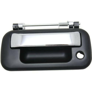 2004-2013 F-250 Pickup Super Duty Tailgate Handle, Chrm Lvr+smth Blk Hsg.