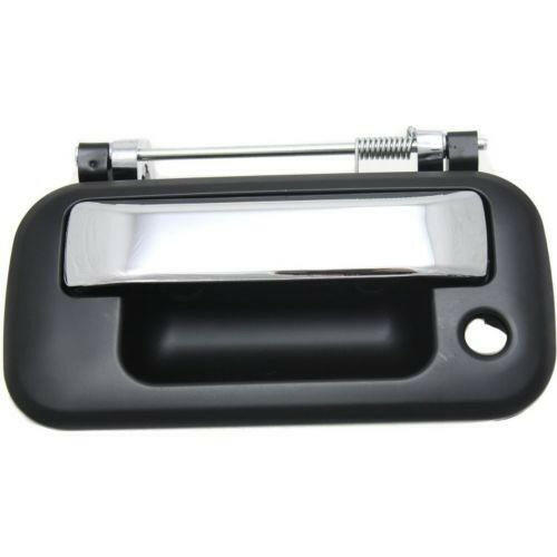 2004-2013 F-250 Pickup Super Duty Tailgate Handle, Chrm Lvr+smth Blk Hsg.