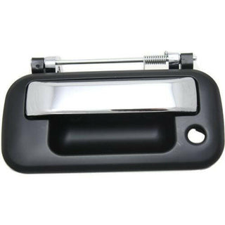 2004-2013 Ford F-150 Tailgate Handle, Chrm Lvr+smth Blk Hsg.