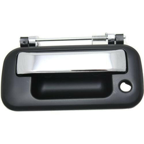 2004-2013 Ford F-150 Tailgate Handle, Chrm Lvr+smth Blk Hsg.