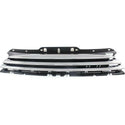 2011-2015 Mini Cooper Grille, Txtd, Base, w/o JCW Pkg & DL, w/Chrome Pkg-CAPA.