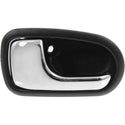 1993-1997 Mazda 626 Front Door Handle LH, Inside, Chrome + Black (=rear).