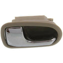 1995-2003 Mazda Protege Front Door Handle LH, Inside, Chrome + Beige.