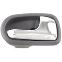 1993-1997 Mazda 626 Front Door Handle RH, Inside, Chrome + Gray (=rear).