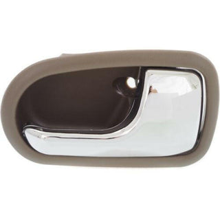1995-2003 Mazda Protege Front Door Handle RH, Chrome Lvr+brown Hsg..